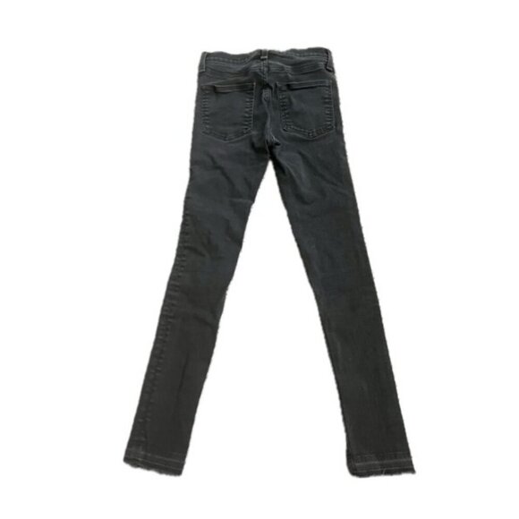 VERONICA BEARD DENIM JEANS DEBBIE SKINNY WASHED BLACK DISTRESSED Sz 24  GOTHCORE - Picture 5 of 15